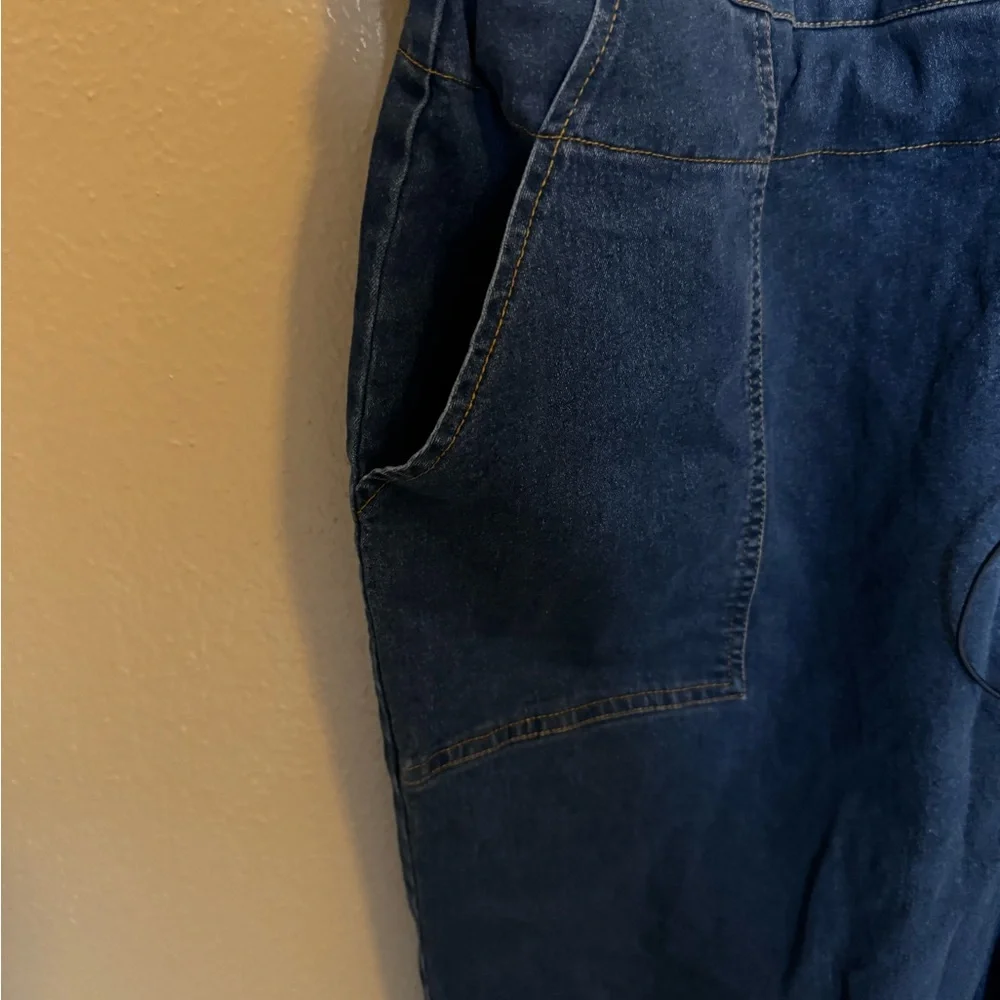 Ashley Stewart Indigo Denim Jumpsuit - Picture 9 of 9